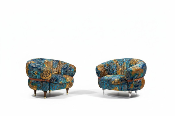 Design Sessel Couch Sofa Relax Stoff Lounge Luxus Fernseh Club Polster
