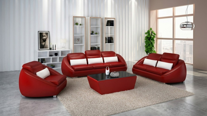 Sofagarnitur 3+2+1 Sitzer Modern Set Design Sofa Polster Couchen Couch