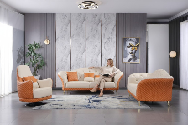 Luxus Möbel Sofagarnitur Couch Sofa Polster 3+2 Wohnzimmer Sitzgruppen