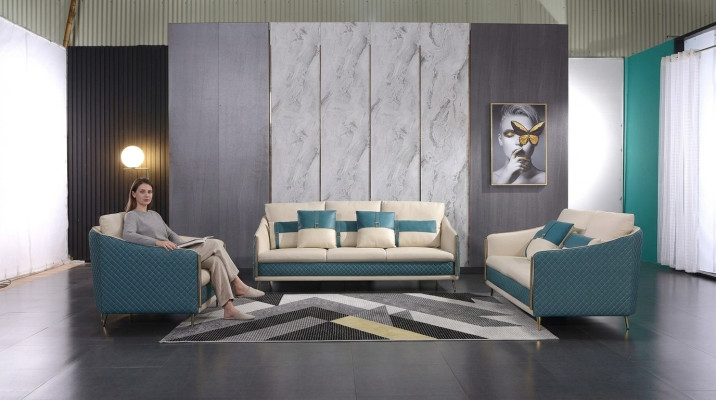Sofagarnitur 3+2 Sitzer Set Design Sofa Polster Couchen Couch Deko Modern