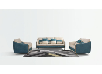 Sofagarnitur 3+2 Sitzer Set Design Sofa Polster Couchen Couch Deko Modern