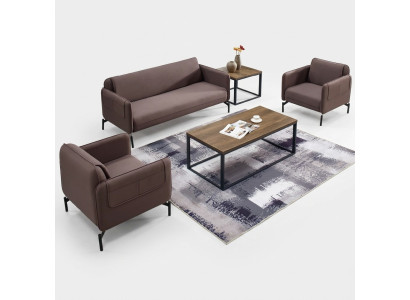 Design Polster Sitz Couch Garnitur Sofa Sofas Couchen Textil Stoff Büromöbel Neu