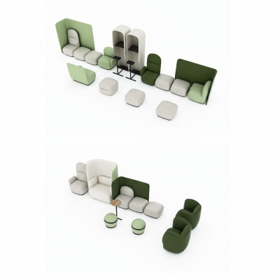 Sessel Wartezimmer Set Sitz Polster Garnitur Kanzlei Praxis Hotel Büro Office