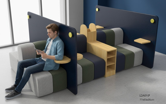 Wartezimmer Möbel Sitz Garnitur Hotel Büro Kanzlei Praxis Einrichtung Textil Neu