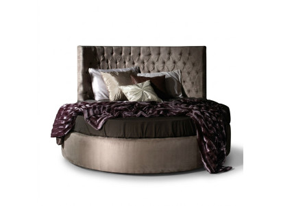 Runde Chesterfield Luxus Rund Bett Klassische Hotel Samt Textil Leder Betten Neu