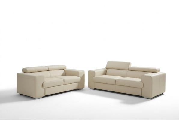 Ledersofa Couch Sofagarnitur Polster 3+1+1 Sitzer Couchen Sofa Design