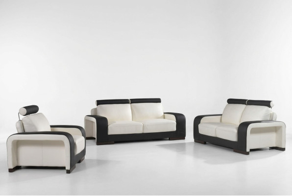 Sofagarnitur Garnituren Set Design Sofas Polster Couchen Leder 321 Sitzer