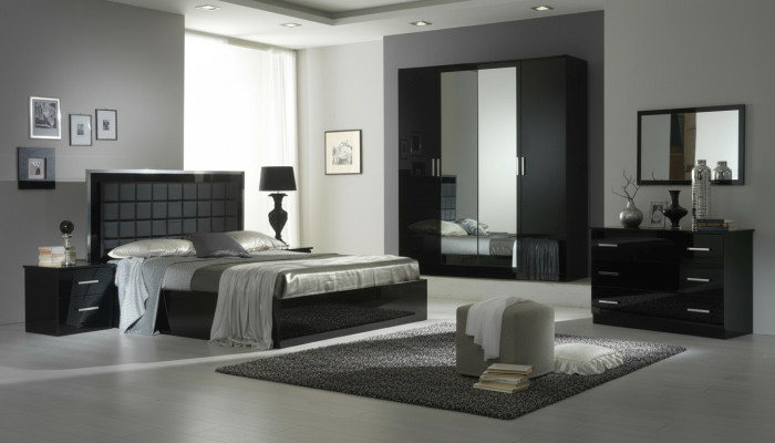 Luxus Kleider Schrank Designer Hochglanz Kleiderschränke Möbel Wohnen Holz Neu