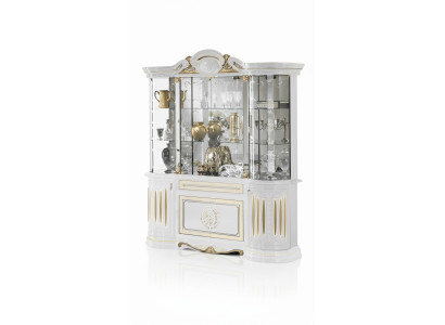 Anrichte Luxus Schaufenster Vitrine Glas Schrank Modern Stil Italienische Möbel