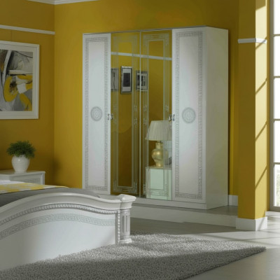 Luxus Kleider Schrank Designer Hochglanz Kleiderschränke Möbel Wohnen Holz Neu