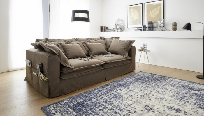 Sofa 4 Sitzer Stoffsofas Luxus Designer Couch Couchen big Polster Lümmel