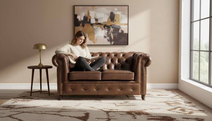 Sofa 2 Sitzer Design Sofas Polster Moderne Sitz Stoff Zweisitzer Leder Neu