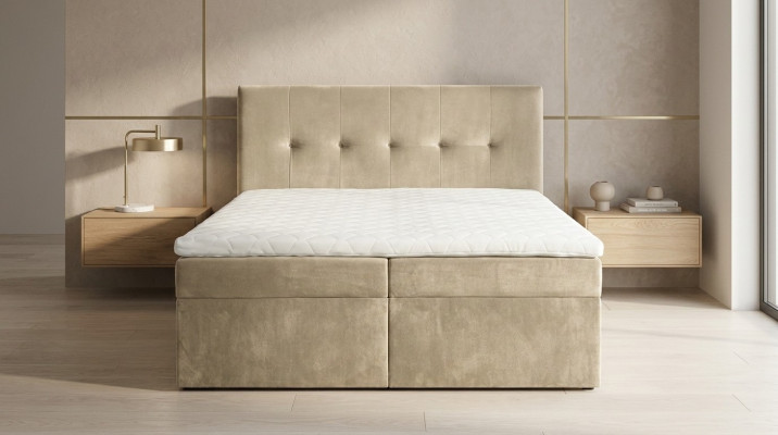 Design Chesterfield Betten Bett Doppelbett Hotel Luxus 180x200 Doppel Textil