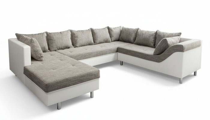 Design Ecksofa Uform Modern Sofas Couch Wohnlandschaft Schlaf Bett