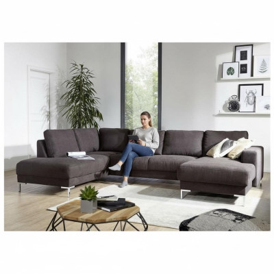 Wohnlandschaft Ecksofa U-Form Couch Sitz Polster Set Garnitur Modern