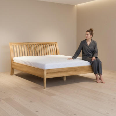 Bett Design Luxus Hotel Betten Ehe 180x200cm Schlaf Zimmer Doppel Massive Möbel