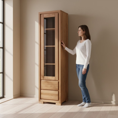 Klassische Vitrinen Schrank Vitrine Wohnzimmer Schau Schränke Design Echtes Holz