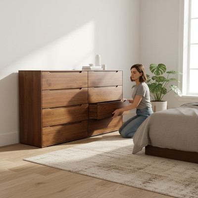 Echt Holz Kommode Vollholz Möbel Kommoden Massivholz Massive Regal Schrank Neu
