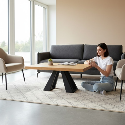 Couchtisch Sofa Tische Sofa Beistell Tisch Echtes Holz Massive Möbel 100x60cm