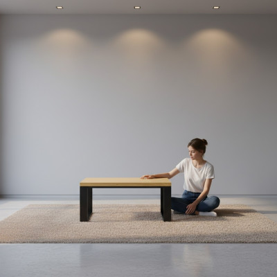 Couchtisch Wohnzimmertisch Sofatisch Beistelltisch Massiv Vollholz Handarbeit