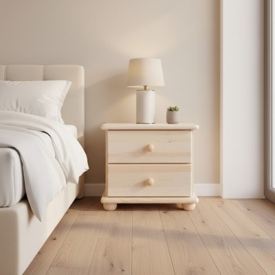 Massivholz Nachttisch Nachtschrank Nachtkonsole Schlafzimmer Handarbeit Holz