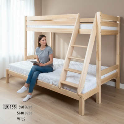 Etagenbett Stockbett Kiefer Massiv Vollholz Betten Kinderbett Hochbett Bett Neu