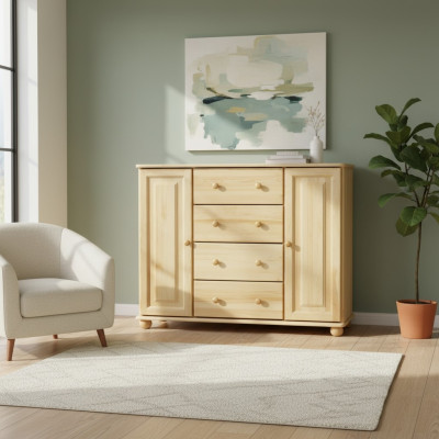 Massive Kommode Sideboard Schrank Kommoden Echtholz Schränke Neu Anrichte Möbel