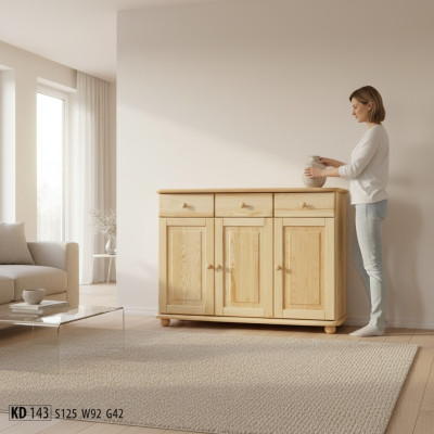 Sideboard Anrichte Kommode Kiefer massiv Wohnzimmer vollmassiv Massivholz holz