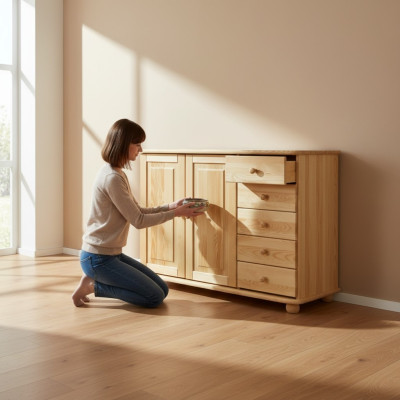 Massive Kommode Sideboard Möbel Kommoden Echtholz Schränke Neu Anrichte Schrank