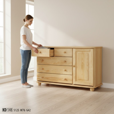 Kommoden Massive Kommode Neu Anrichte Möbel Schrank Sideboard Echtholz Schränke