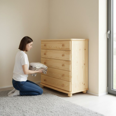 Anrichte Designer Kommode Vollholz Möbel Kommoden Massivholz Massive Schrank Neu