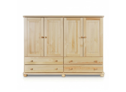 Kommode Design Lowboard Anrichte Schrank Echtes Holz Buffet Kommoden Sideboard