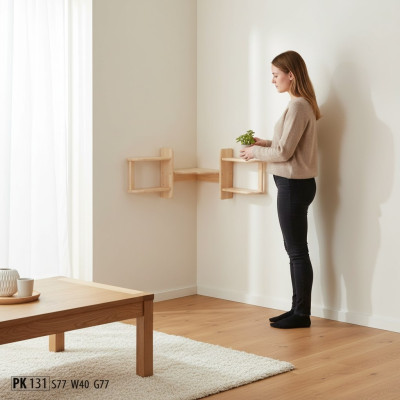 Ecke Wandregal Handgemachte Wand regal massivholz regal echt holz Schränke Neu