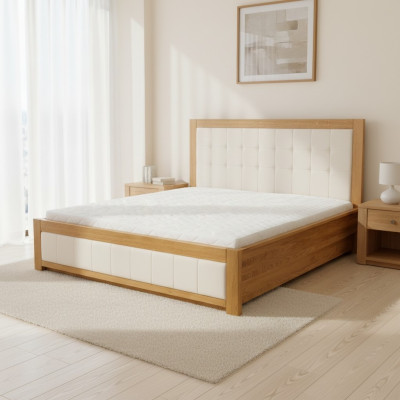 Doppel Bett Holz Betten Echtes Holz 180x200cm Schlafzimmer Massive Holzbetten