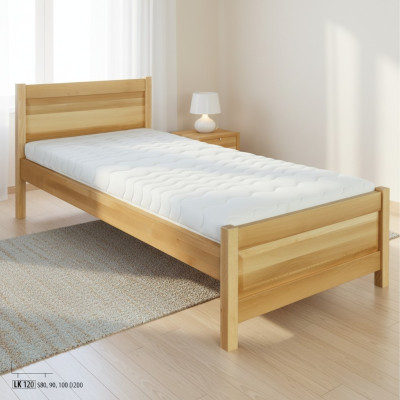 Holzbett Echtes Holz Bett Betten 100x200 Stil Massive Möbel Schlafzimmer Hotel