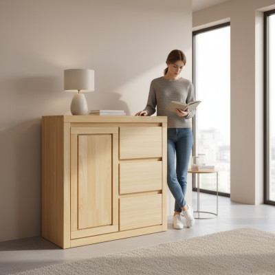 Massive Kommode Anrichte Möbel Kommoden Echtholz Sideboard Schränke Neu Schrank