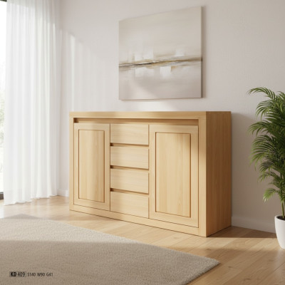 Designer Kommode Seite Low Board Kleiderschrank Regal für Wohnzimmer Massivholz