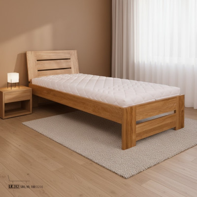 Echtholz Betten Holzbett Doppelbett 100x200 cm Neu Echtholz Bett Polsterbett Neu