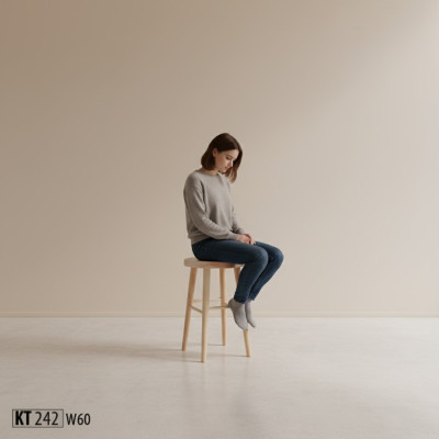 Sitzhocker Hocker hoch Holzhocker Massivholz Rund Sitzhocker Fußhocker Stühle