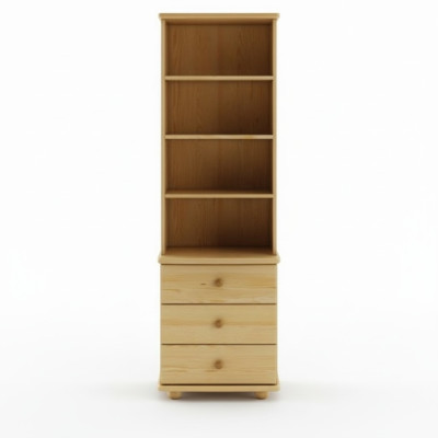 Massive Vitrine Echte Handarbeit Vollholz Schrank Holz Schränke Vitrinen Regal
