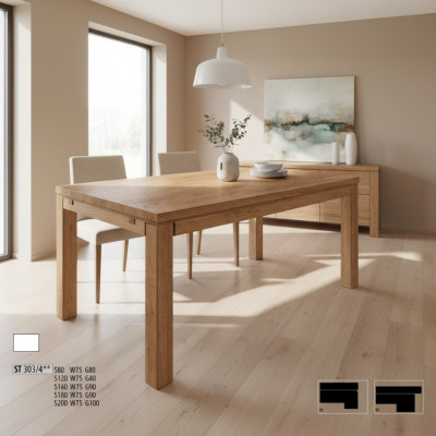 Moderner Tisch Esstisch Holz Holztisch Esszimmer Wohnzimmertisch Massivholz Neu