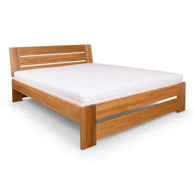 Holzbett Echtes Holz Bett Hotel Design Stil Massive 120x200 Schlafzimmer