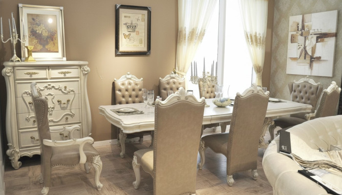 Königlicher Esstisch Tisch Holz Klassische Tische Barock Rokoko Esszimmer