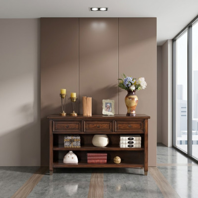 Sideboard Holz Kommode 140cm Sideboard Low Boards Wohnzimmerschrank Kommoden Neu