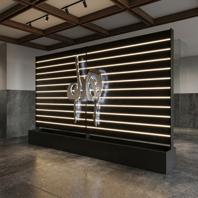 Wandpaneel Wasserwand LED Design Wände Trennwand Wasser Fall