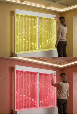 Moderne Dekorative Trennwand Wasser Wände LED Wasserwand Beleuchtete Wand