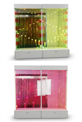 Moderne Dekorative Trennwand Wasser Wände LED Wasserwand Beleuchtete Wand