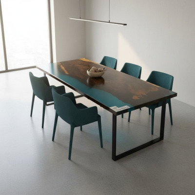 Couchtisch River Table Echtes Holz Flusstisch Massiv Epoxidharz Tische