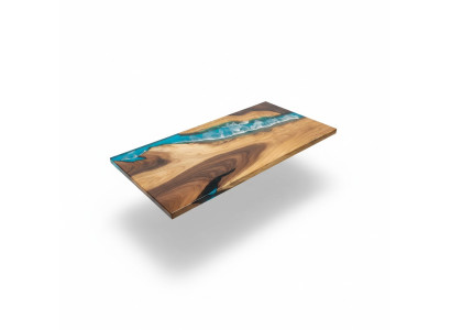 Esstisch River Table Massiv Tische 160x81 Flusstisch Meer Waterfall