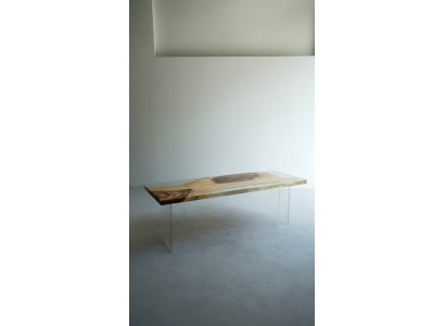 Luxus Design Tisch Epoxid Harz Tische Esstisch 200x80 Massiv Holzmöbel